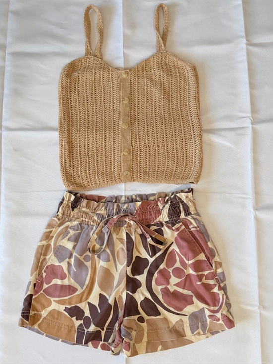 None Pants - Top size Small and Shorts size XS